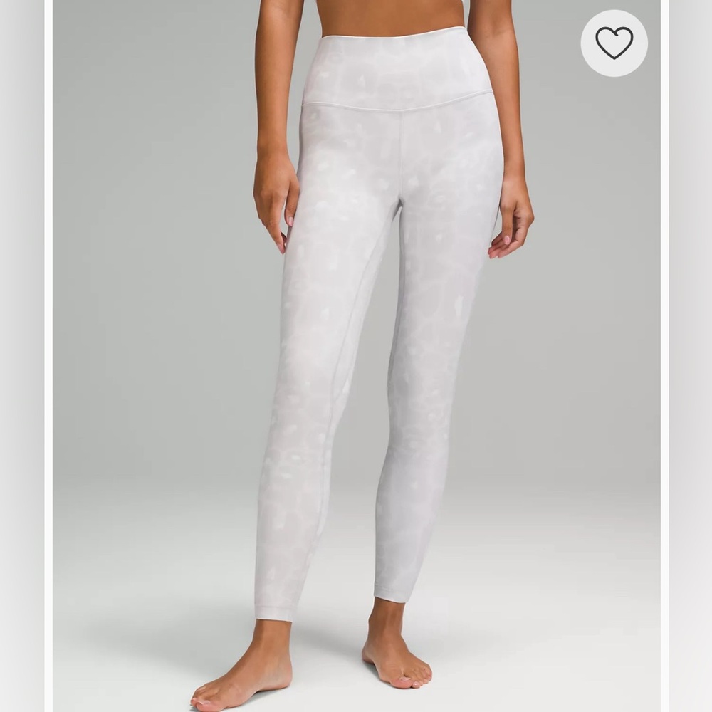 lululemon align white camo leggings